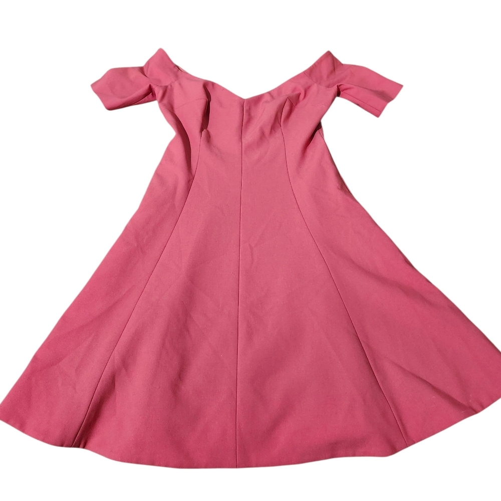 Cinq A Sept Charming Rose Pink Off-Shoulder Fit And Flare Dress (Damaged) - 6